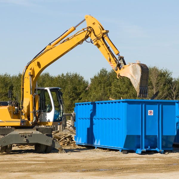 what size residential dumpster rentals are available in Forest Home MI